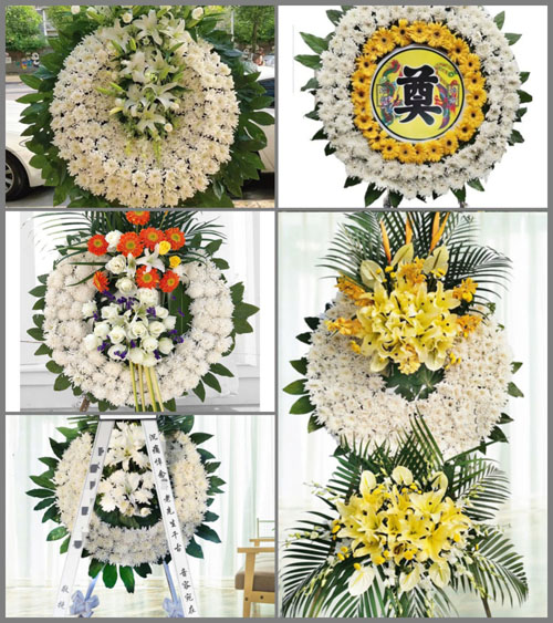 安徽滁州市明光市女山湖镇荷花村花圈速递