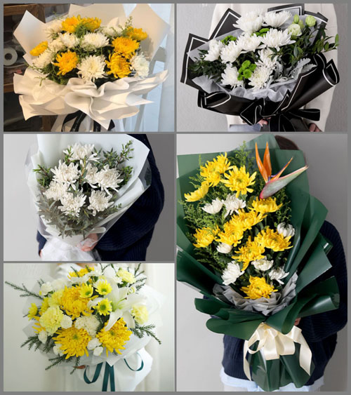 安徽滁州市明光市女山湖镇荷花村白事花束代送